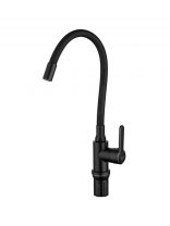 Смеситель для кухни, Frud, гибкий излив, с картриджем, черный, R42052-32