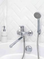 Смеситель для ванны, РМС, с картриджем, хром, SL85-006E