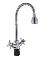 Смеситель для кухни, Эверест, гибкий излив, с кран-буксой, B58-354