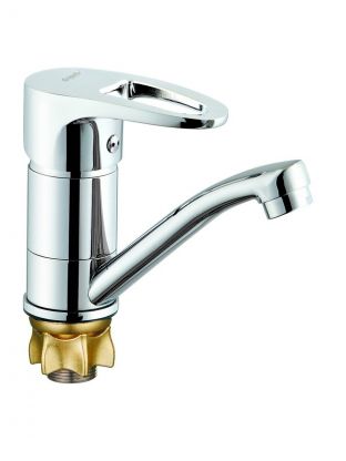 Смеситель для раковины, G.lauf, короткий излив, с картриджем, хром, 4T4-B180