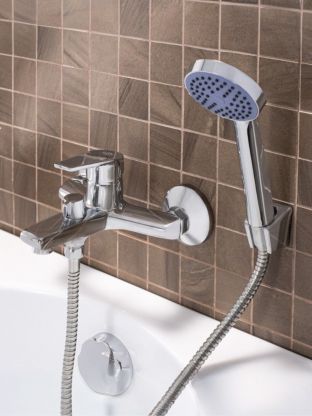 Смеситель для ванны, РМС, короткий излив, с картриджем, SL132-009E