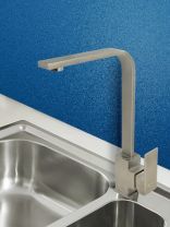 Смеситель для кухни, Juguni, с картриджем, нержавеющая сталь, 0402.174