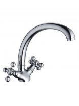 Смеситель для кухни, Frap, с кран-буксой, хром, F4219-2
