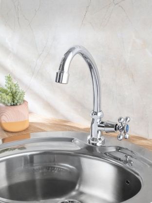 Смеситель для кухни, РМС, с кран-буксой, для одного типа воды, хром, SL79-269F-4