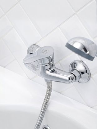 Смеситель для душа, РМС, с картриджем, хром, SL86-003