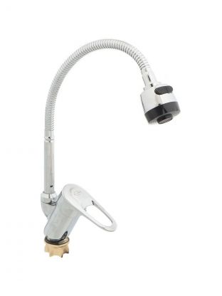 Смеситель для кухни, Solone, гибкий излив, с картриджем, хром, KAD4-B043