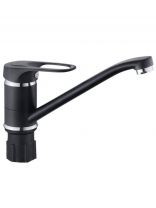 Смеситель для кухни, Эверест, с картриджем, черный, B49-0256