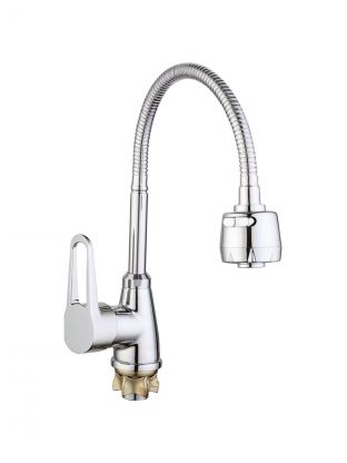 Смеситель для кухни, G.lauf, гибкий излив, с картриджем, хром, ZOP4-E045