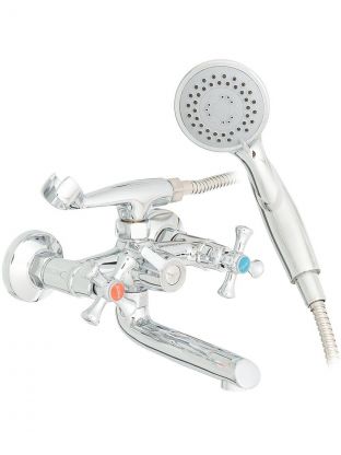 Смеситель для ванны, G.lauf, короткий излив, с кран-буксой, хром, QML3-A827