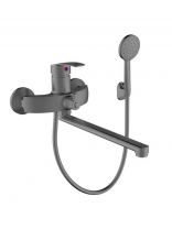 Смеситель для ванны, Эверест, с картриджем, брезентово-серый, B22-21219