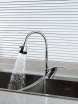 Смеситель для кухни, Frud, гибкий излив, с картриджем, R40055-1