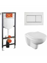 Инсталляция с унитазом Vitra, Norm Fit, горизонтальный выпуск, 4в1