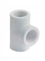 Тройник полипропилен, d20 мм, белый, РосТурПласт