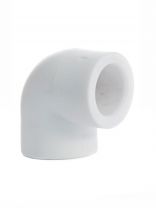 Уголок полипропилен, d32 мм, 90 °, внутренняя/внутренняя, белый, РосТурПласт