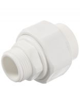 Соединение разъемное полипропилен, d20х1/2'', наружная резьба, белое, РосТурПласт