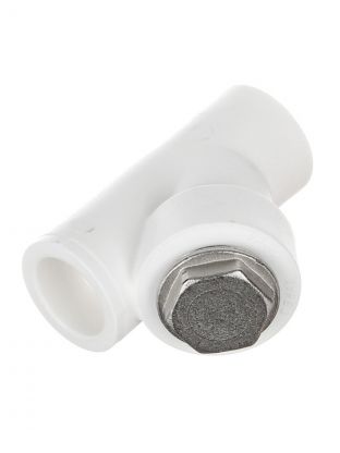 Фильтр полипропилен, d20 мм, 45 °, внутренняя/внутренняя, белый, РосТурПласт