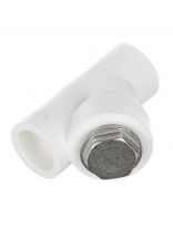 Фильтр полипропилен, d25 мм, 45 °, внутренняя/внутренняя, белый, РосТурПласт