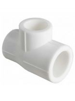 Тройник переходной полипропилен, 32х20х20 мм, белый, Valfex