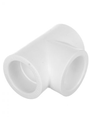 Тройник полипропилен, d40 мм, белый, Valfex