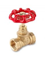 Вентиль для воды, 1/2'', г-г, DN 15, красный, AquaLink