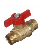 Кран для воды, 1/2'', ш-ш, ручка-бабочка, БАЗ