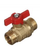 Кран для воды, 3/4", ш-ш, ручка-бабочка, БАЗ