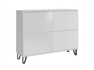 Комод Ливерпуль (ш1204*г380*в650мм) Белый/Белый глянец