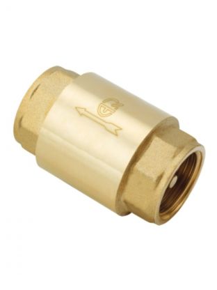 Клапан обратный 1 1/4'', г-г, латунь, с латунным сердечником, AquaLink
