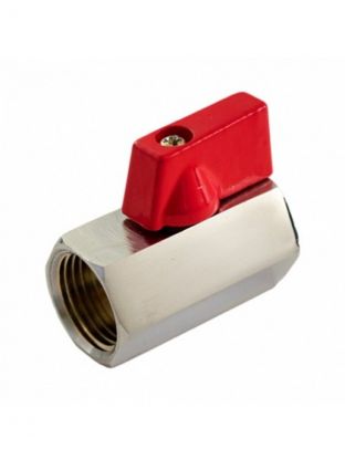 Кран для бытовых приборов, 3/4", г-г, латунь, прямой, STI