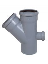 Крестовина канализационная 1-плоскостная, 110х110х50 мм, 45 °, Мультимирпласт