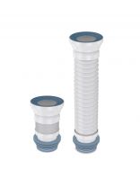 Гофра для унитаза 600 мм, 600 мм, Aquanova, армированная, пластик, 7011