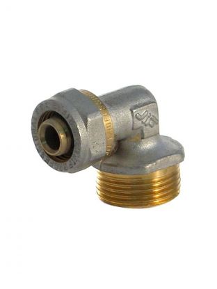 Металлопластиковый уголок d20х1/2'', наружная резьба, Frap, F308.2004