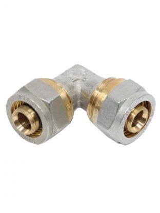 Металлопластиковый уголок d20х20, с цангой, Frap, F302.2020