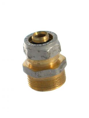 Металлопластиковая муфта d16х3/4", наружная резьба, Frap, F306.1605