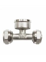 Тройник 16х3/4"х16 мм, внутренняя резьба, STI