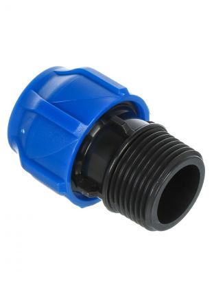 ПНД муфта d20х3/4", наружная резьба, соединительная, Valfex