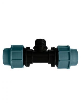 ПНД тройник d32х3/4", наружная резьба, ITAL