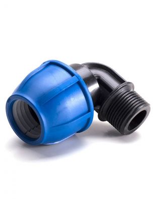 ПНД уголок d32х3/4", наружная резьба, РосТурПласт