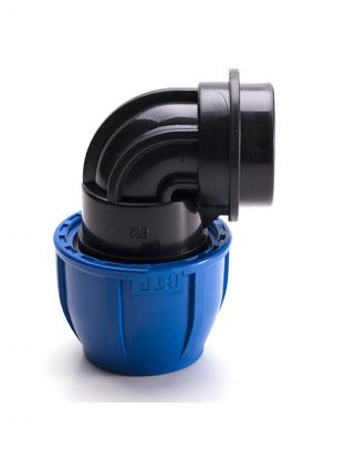 ПНД уголок d50х1" 1/2, внутренняя резьба, РосТурПласт