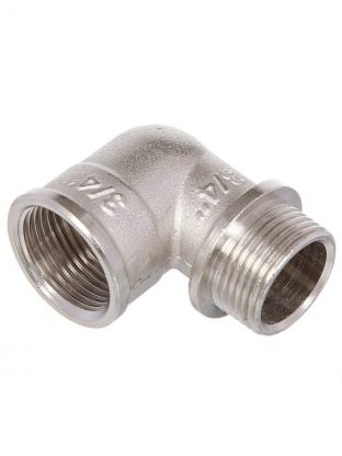 Уголок 3/4", 90 °, г-ш, никель, РосТурПласт