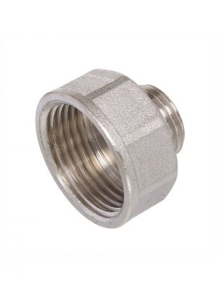 Переходник 1/2''х1'', ш-г, никель, индивидуальная упаковка, РосТурПласт