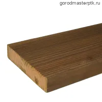 Террасная/палубная доска, 36х145х6000 мм, сосна, сорт АВ, импрегнированная (двухсторонняя)