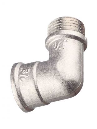 Уголок 1" 1/2, 90 °, г-ш, никель, РосТурПласт