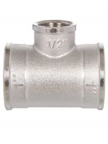 Тройник 1" 1/2, г-г-г, никель, РосТурПласт