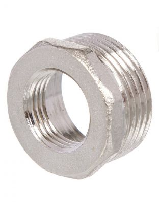 Футорка 3/4"x1" 1/4, г-ш, никель, РосТурПласт