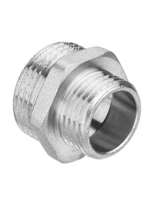 Бочонок 3/4'' x 2'', ш-ш, латунь, переходной, AquaLink