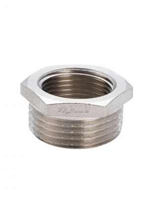 Футорка 1"х3/4", DN 25х20, ш-г, никель, внутренняя/наружная, РМС