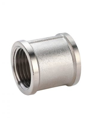 Муфта соединительная 3/4", DN 20, г-г, никель, внутренняя резьба, РМС