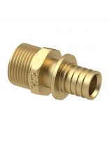 Муфта диаметр 20х3/4", наружная резьба, латунь, РосТурПласт