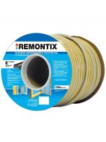 Уплотнитель E, самоклеящаяся основа, 9х4 мм, 150 м, черный, Remontix, 40X